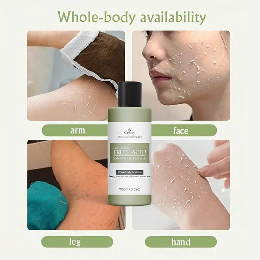 CASSIDY Fruit Acid Smooth Scrub Gel, 100gm (Pack of 1)