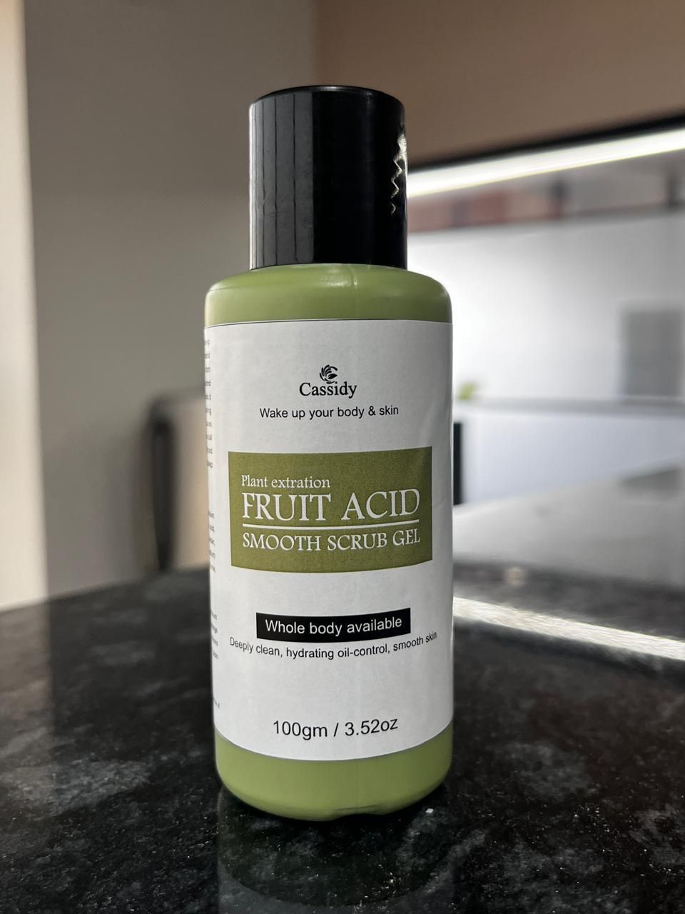 CASSIDY Fruit Acid Smooth Scrub Gel, 100gm (Pack of 1)